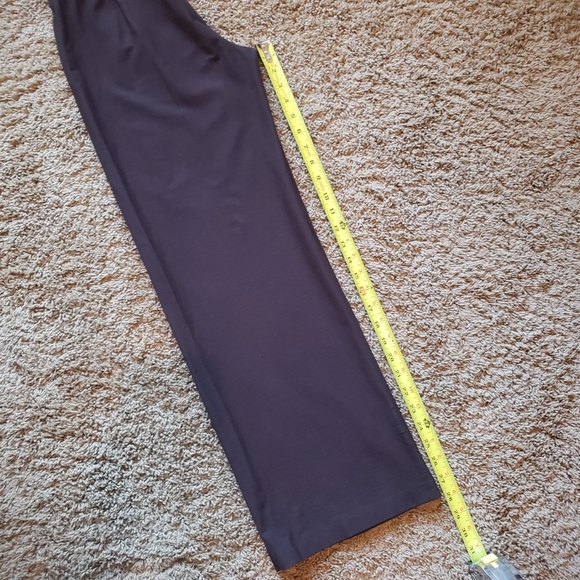 Eileen Fisher Petite Stretch Crepe Wide Crop Leg Pant - Picture 11 of 11